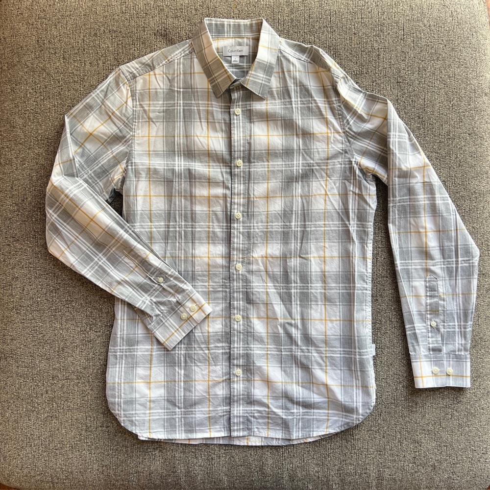 🔴 4 for $40 Bundle | Men’s Calvin Klein slim fit button shirt long sleeve